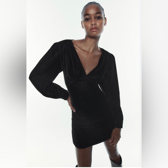 Zara Velvet Dress - Picture 1 of 2
